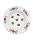 Daisy Plate, Burgundy