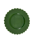 Scalloped Plate, Green