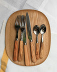 5 Piece Place Setting, Olive Wood Custom