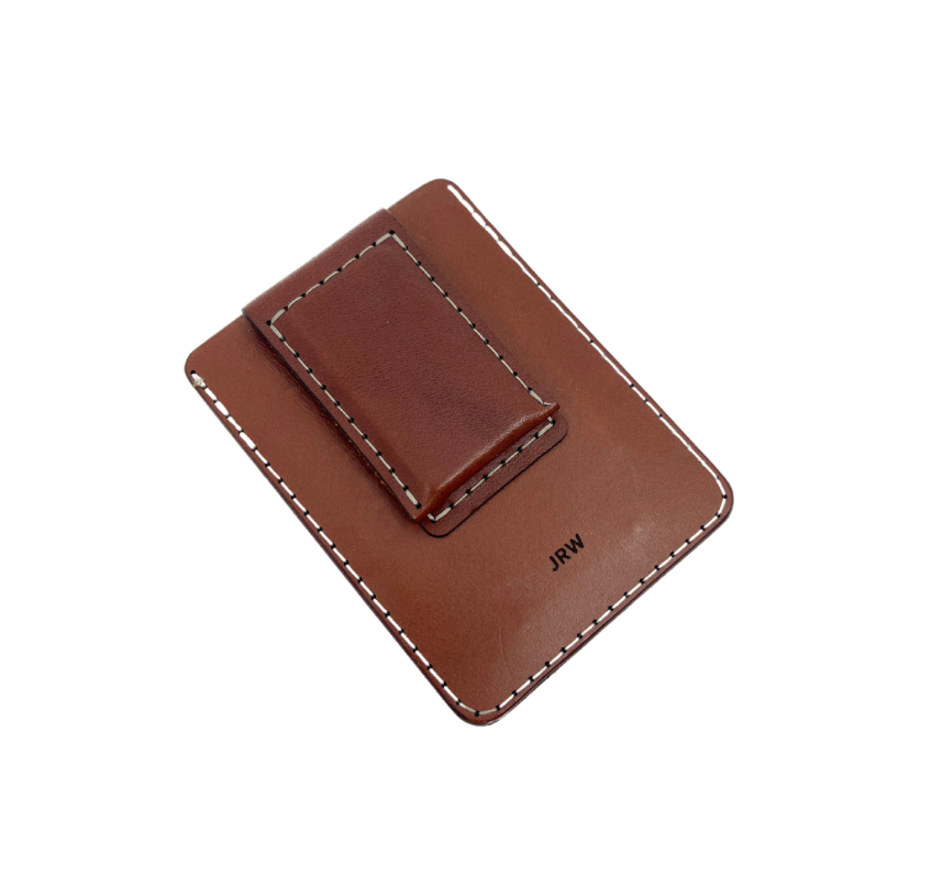 money clip card sleeve Leather Money Clip Wallet, Custom