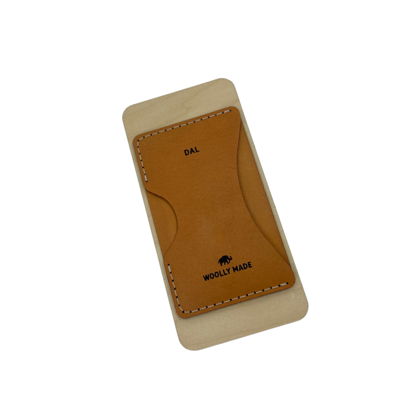 Stick on Leather Phone Wallet, Custom
