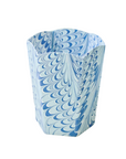 Scallop Marbled Waste Basket