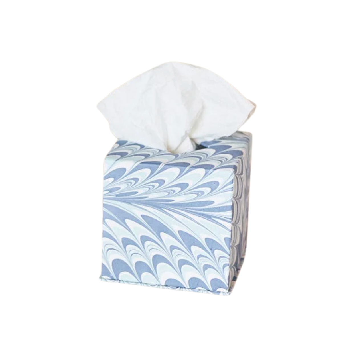 Scallop Marbled Tissue Box Cover