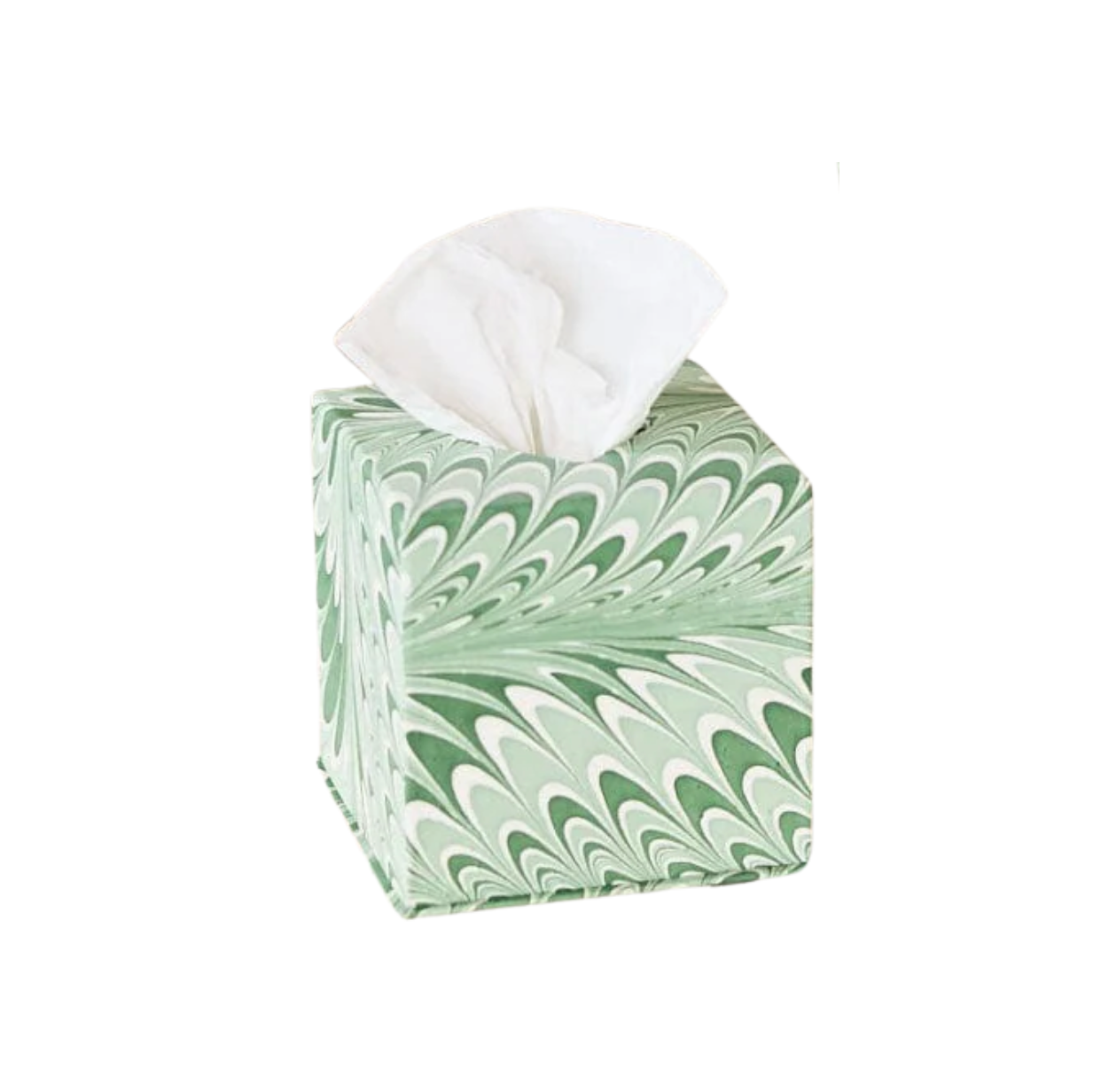 Scallop Marbled Tissue Box Cover