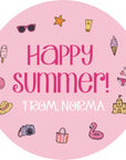 Happy Summer Stickers