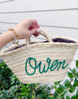 Mini Woven Name Bag, Custom