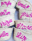 Mini Woven Name Bag, Custom