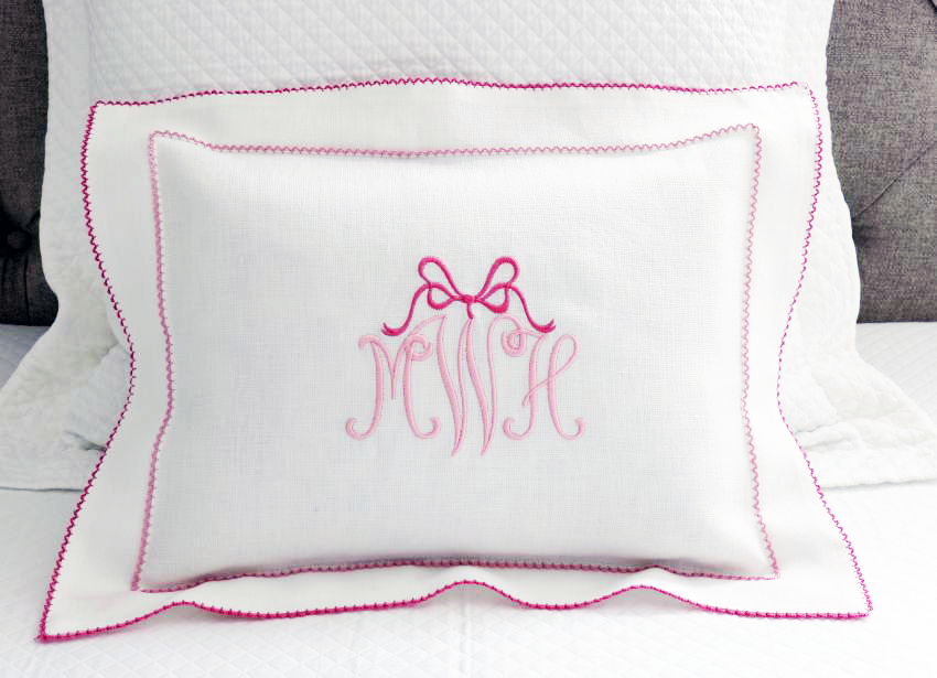 Baby Boudoir Bow Pillow