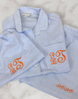 Ellis-Hill-Monogram-Pillowbar-Seersucker-PJs-with-Travel-Bag