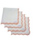 Orange Escamas Dinner Napkins, Set of Four, Registry Item