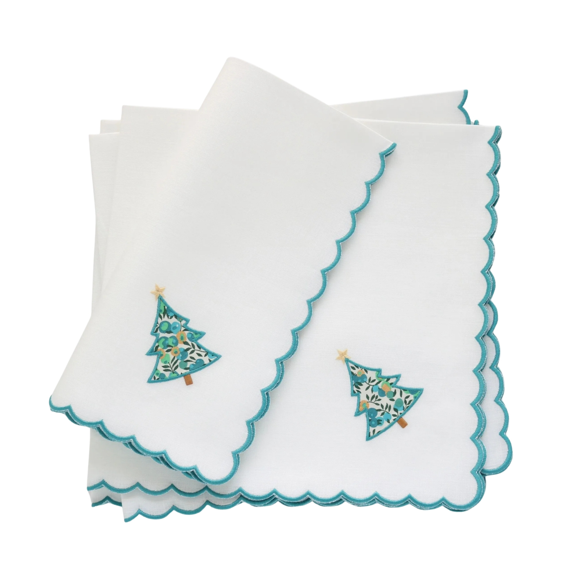 Liberty Christmas Tree Dinner Napkins, Set of 4