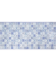 Azulejos Tile Rectangular Tablecloth, Blue
