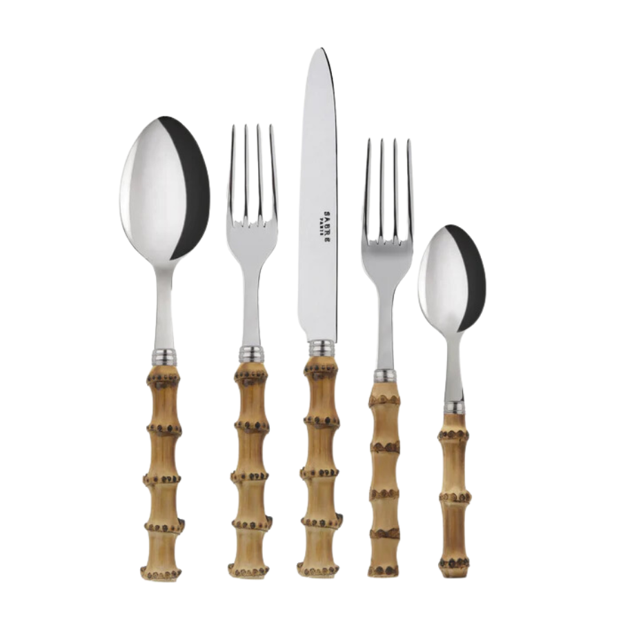 5 Piece Place Setting, Bamboo Custom
