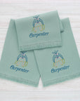 Custom Cowboy Linen Fringe Guest Towels (Set of 2)