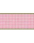 Gingham Rectangular Tablecloth, Rose