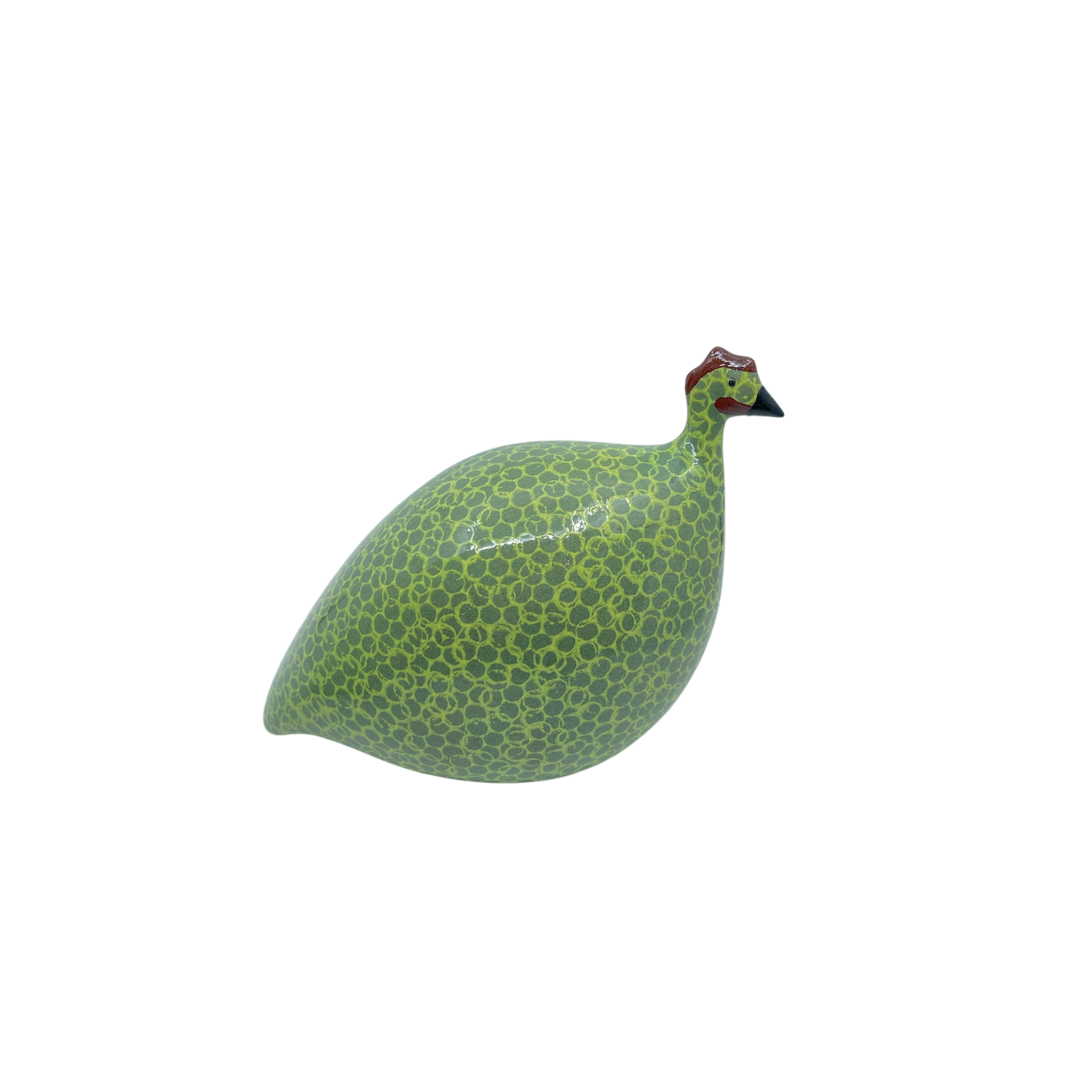 Guinea Fowl, Green Spotted Yellow