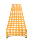 Gingham Rectangular Tablecloth, Mustard