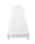 Falling Flower Rectangular Tablecloth, Light Blue