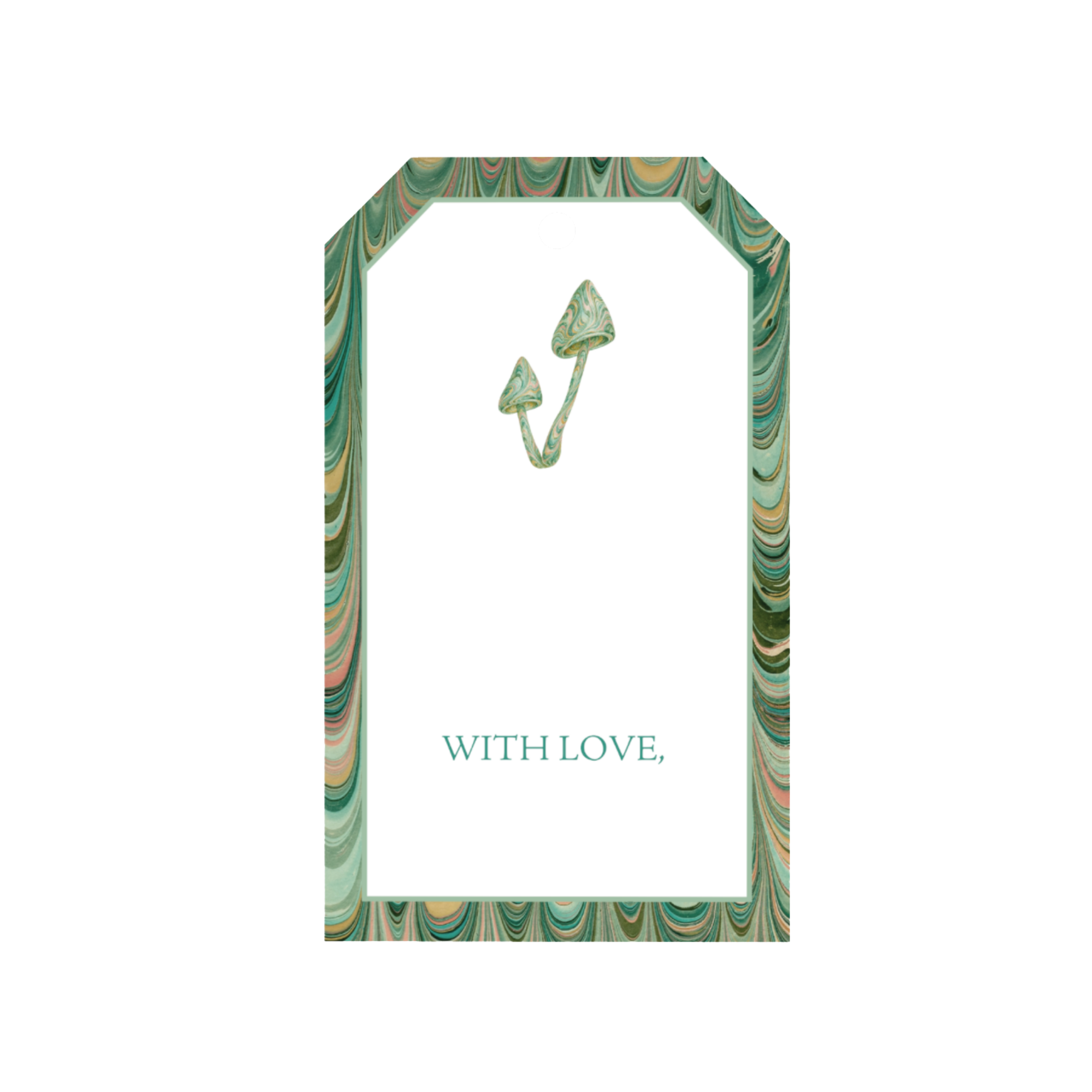 Mushroom Gift Tags, Set of 20
