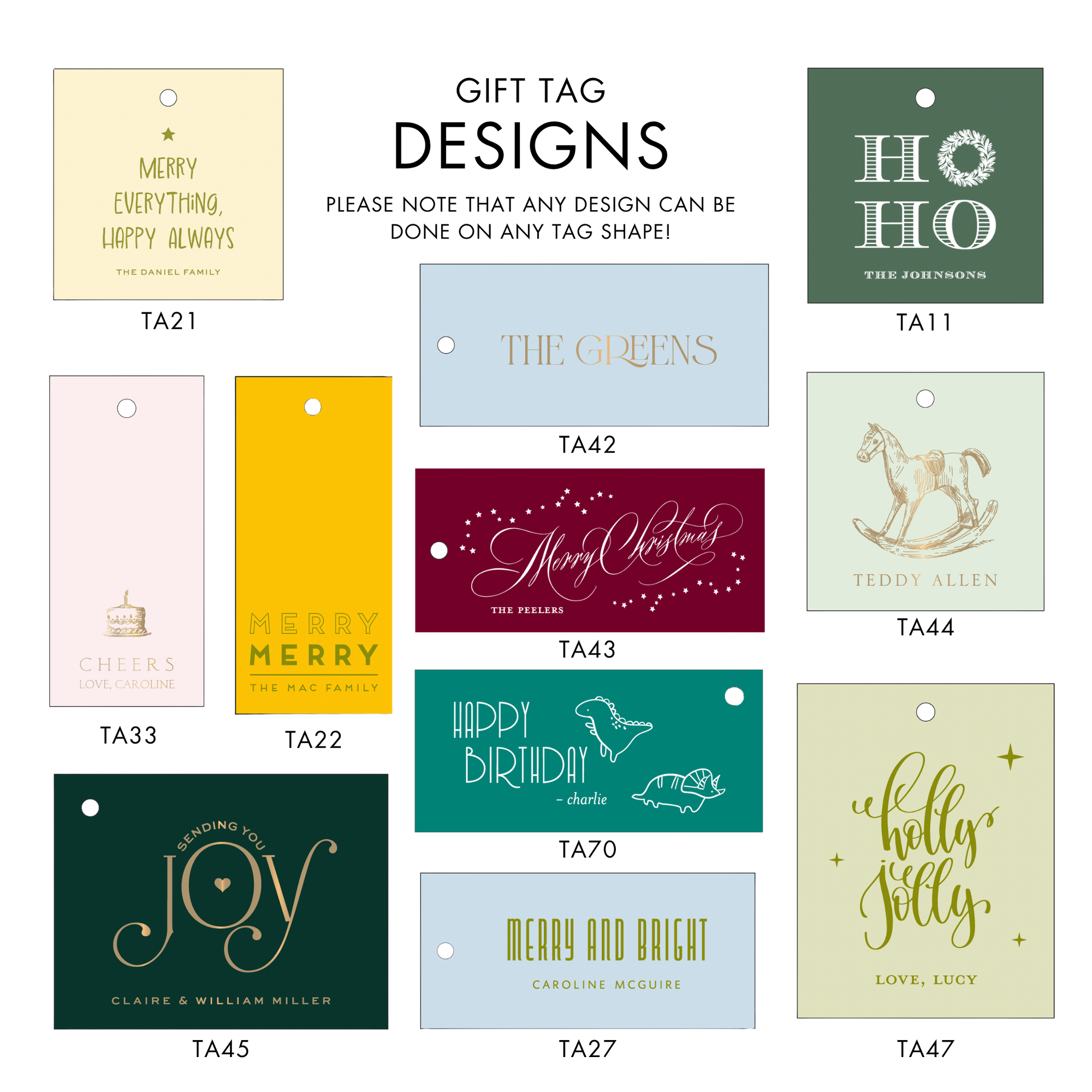 2025 Engraved Gift Tag Special