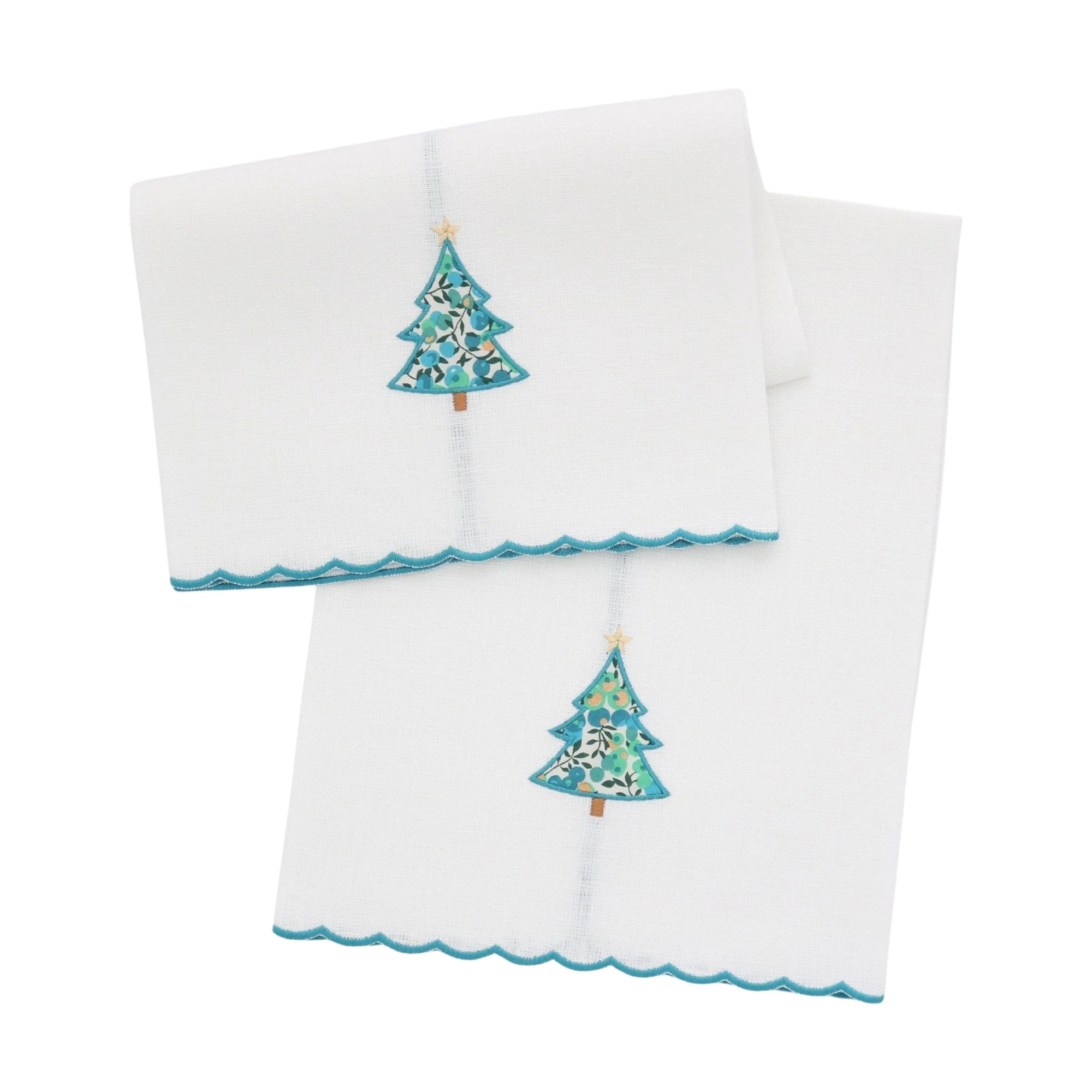 Liberty Christmas Tree Guest Towels, Set of 2
