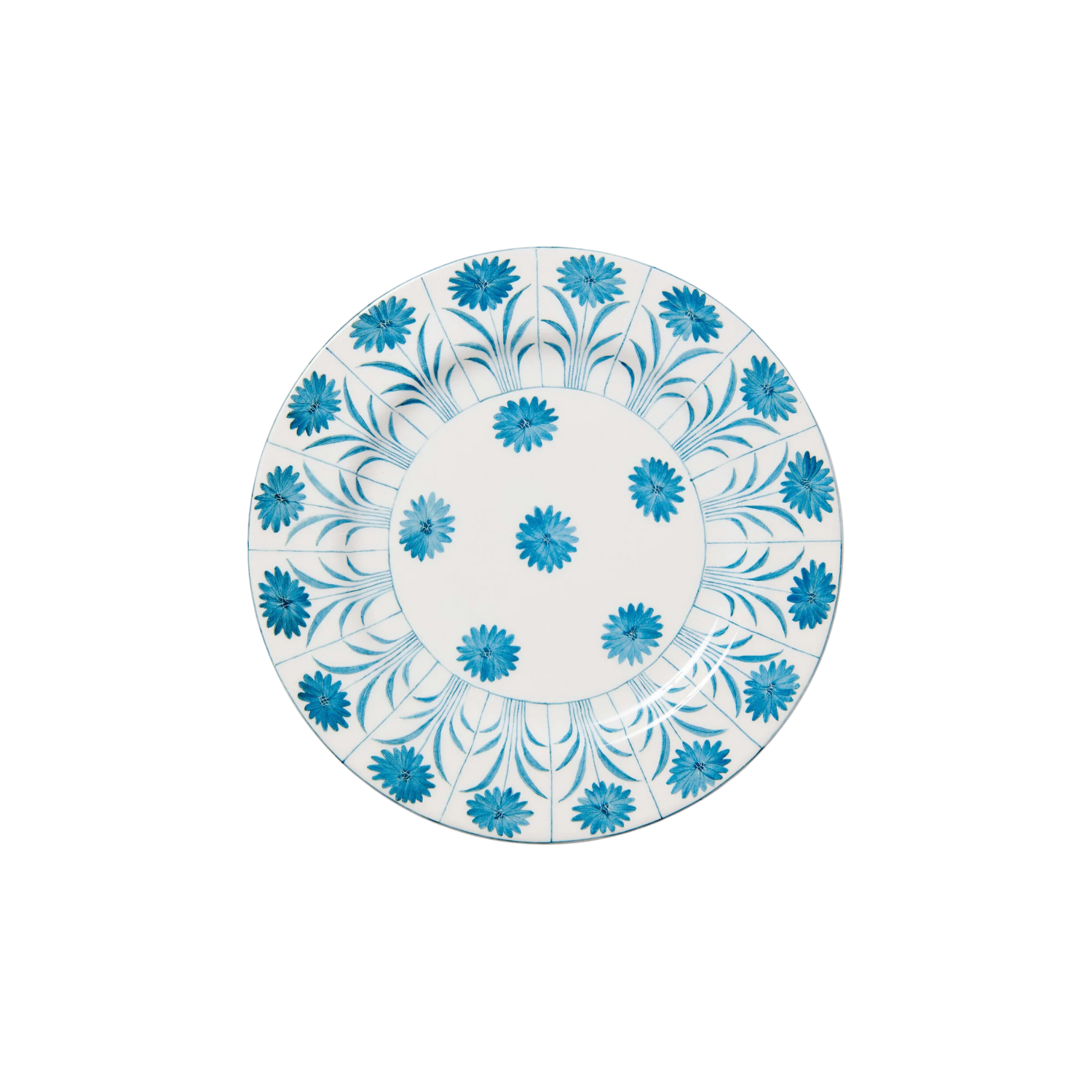 Daisy Dinner Plate, Blue