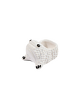 Ceramic Frog Candleholder - White