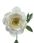 Handmade Paper Peony, Off White