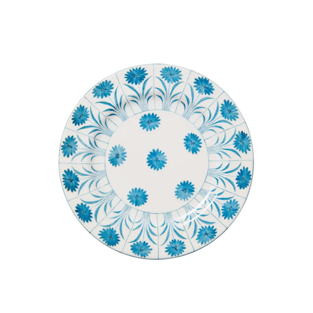 Blue Daisy Salad Plate