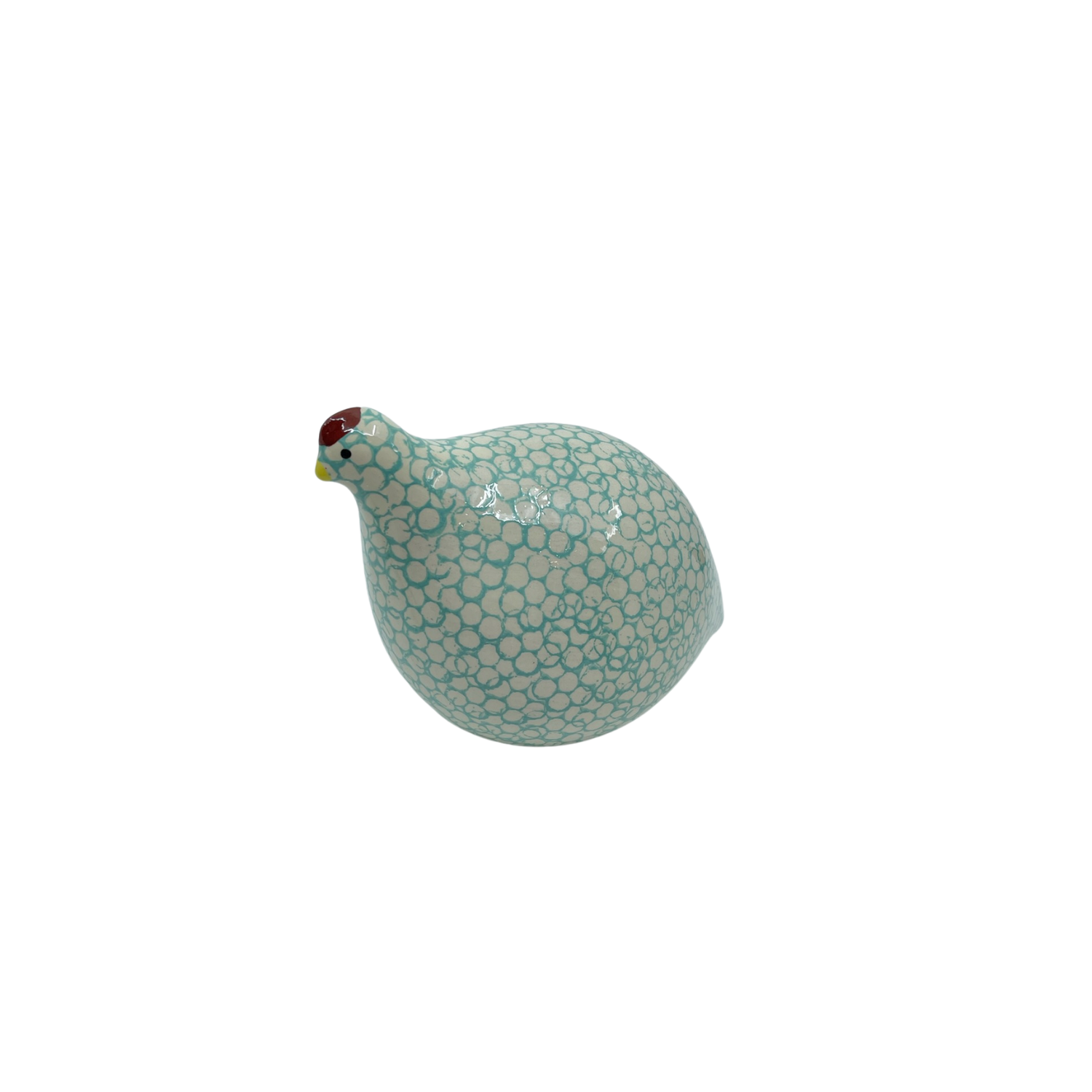 Quail, Turquoise Spotted White