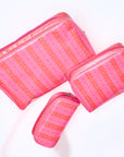 Patterned Toiletry Bag Trio