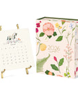 2026 Desk Calendar with Gold Easel
