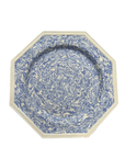 Octagonal Blue Marble Plate