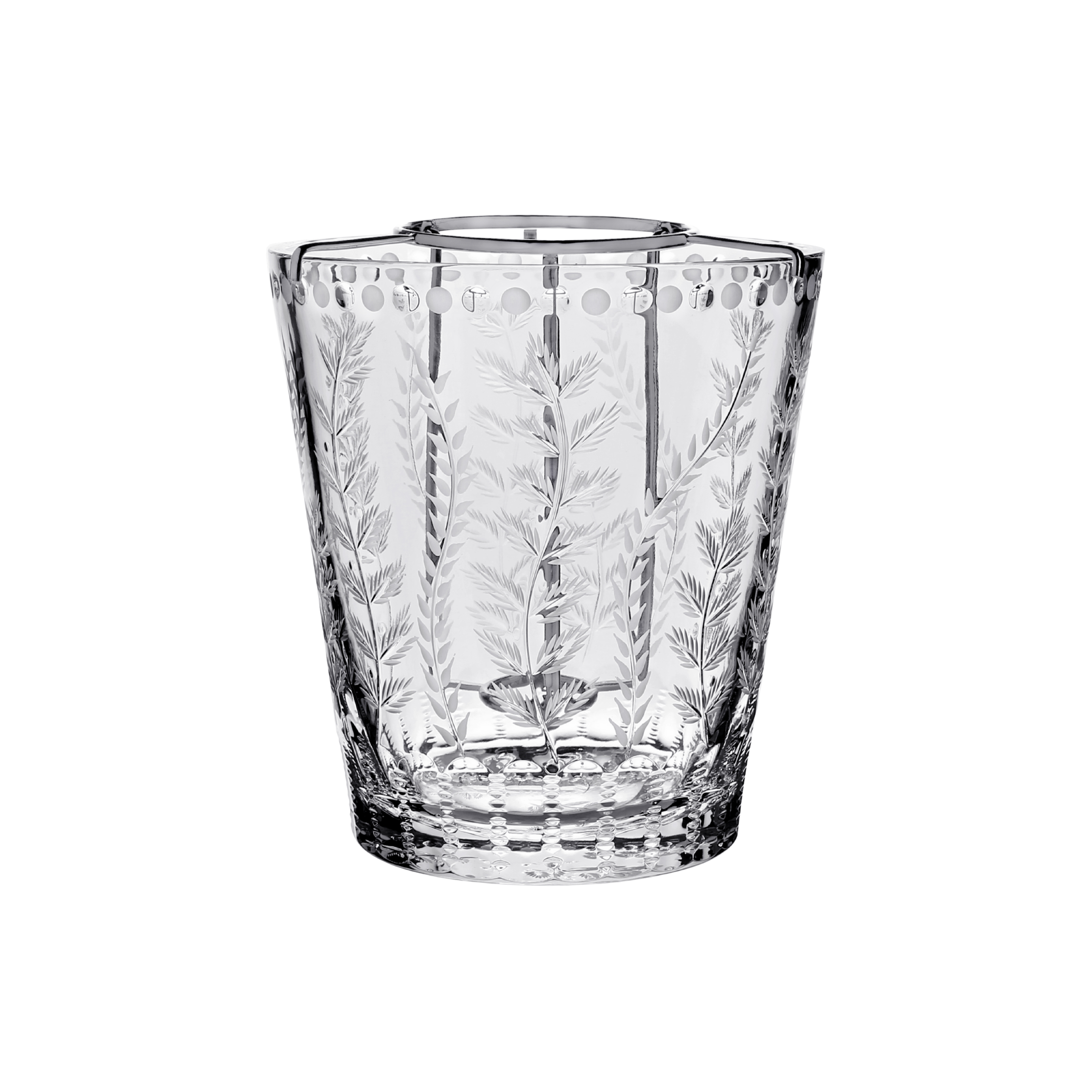 William Yeoward Fern Champagne Bucket with Bottle Holder 9" - Thumbnail 4