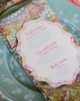 Scalloped Menu Cards