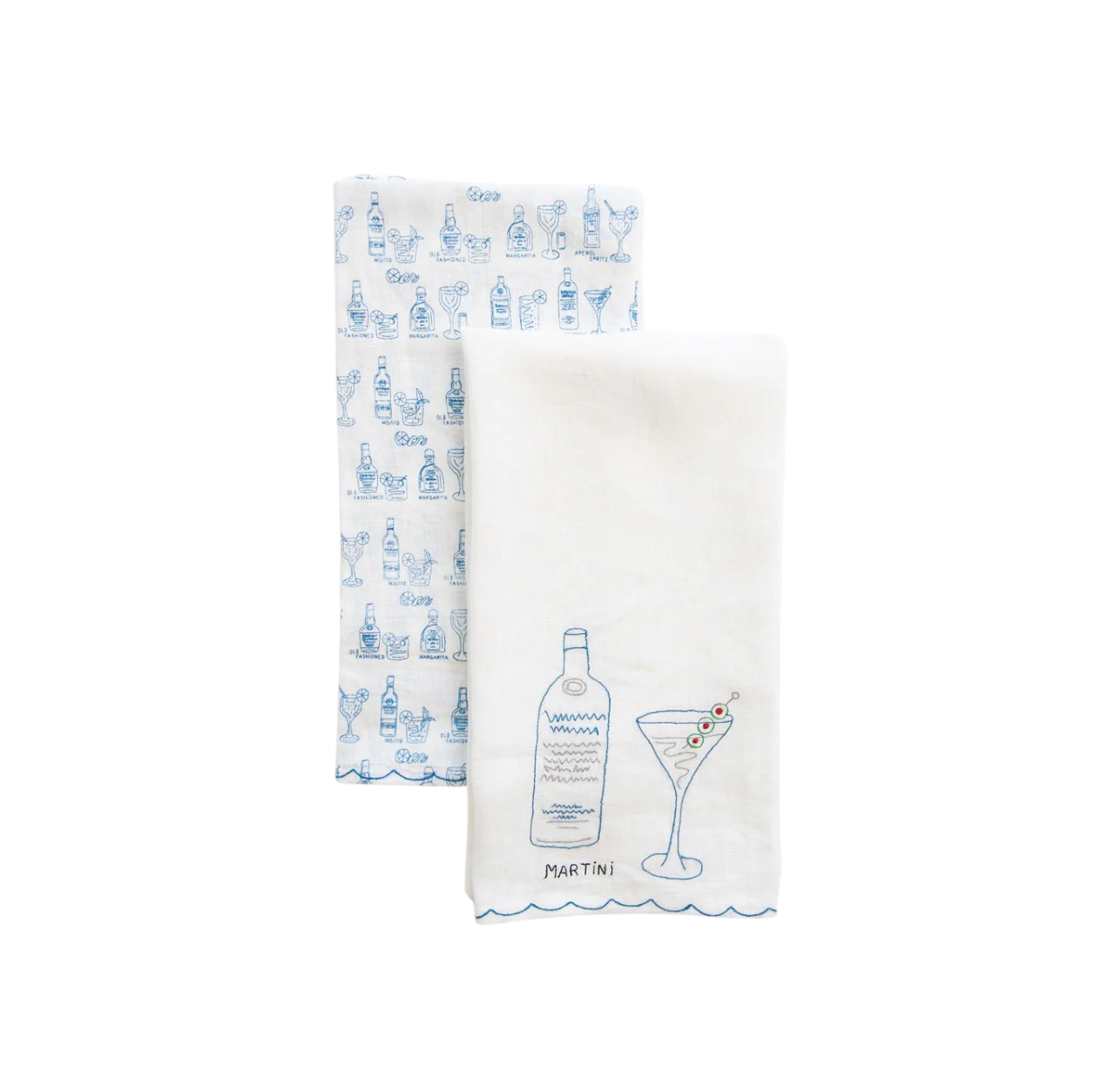 Linen Cocktail Guest Towel, Set of 2