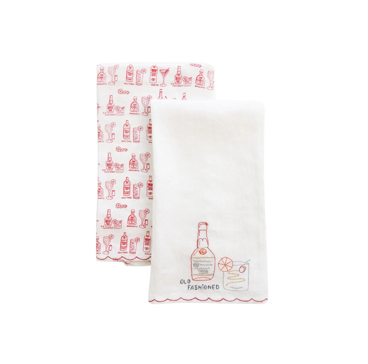 Linen Cocktail Guest Towel, Set of 2