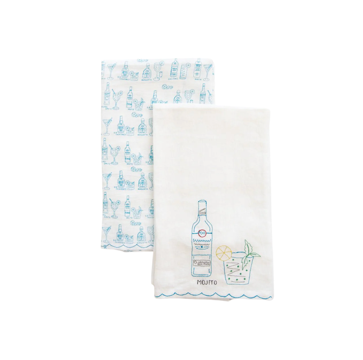 Linen Cocktail Guest Towel, Set of 2