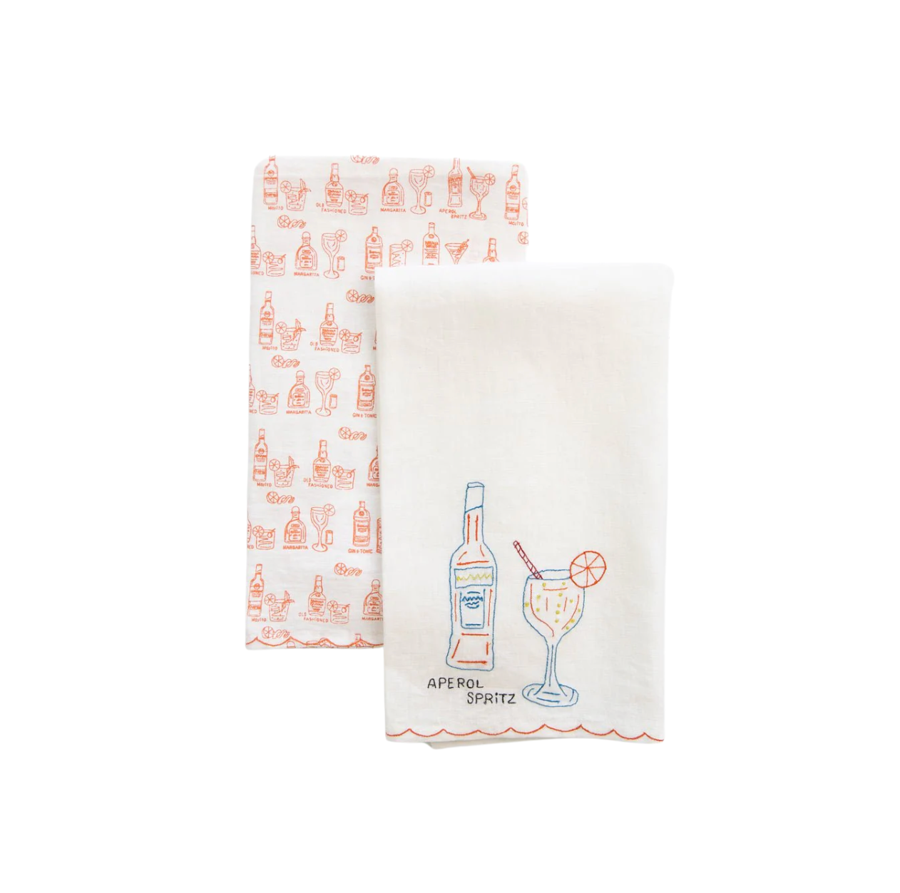 Linen Cocktail Guest Towel, Set of 2