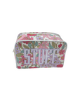 Clarabelle Cosmetic Case with White Appliqué