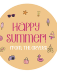 Happy Summer Stickers