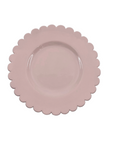 Scalloped Plate, Pink