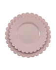 Scalloped Plate, Pink