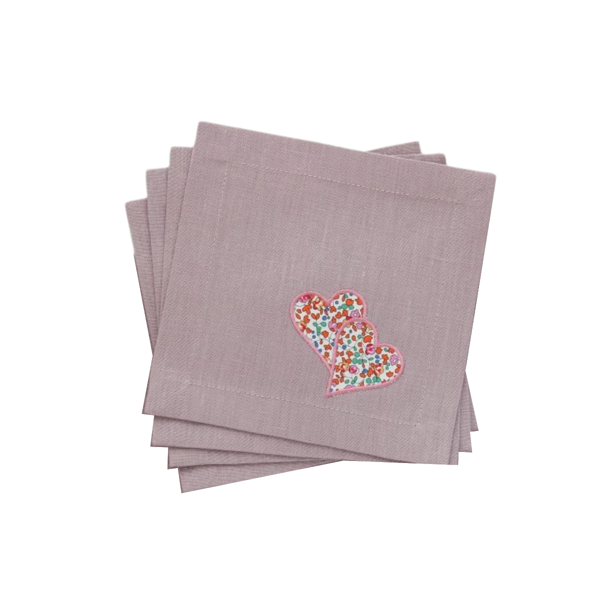 Liberty Heart Cocktail Napkins, Set of 4