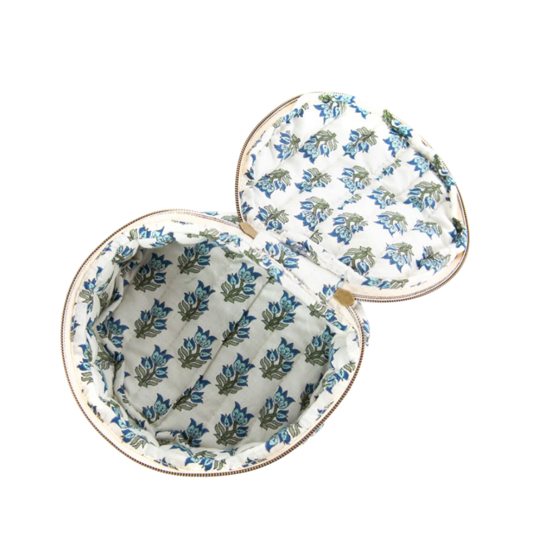 Block Print Round Case, Custom