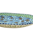 Oval Serving Bowl, Baby Blue