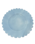 Scalloped Plate, Blue