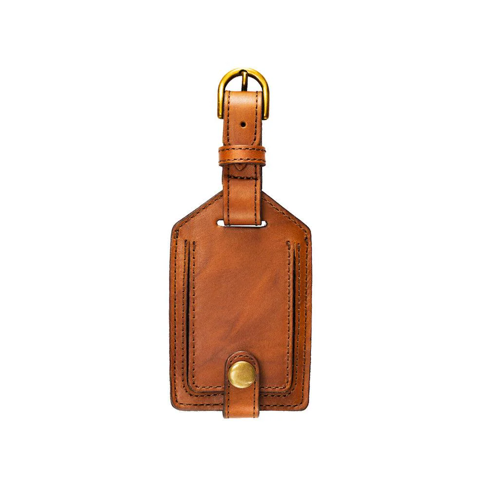 Campaign Leather Luggage Tag, Custom