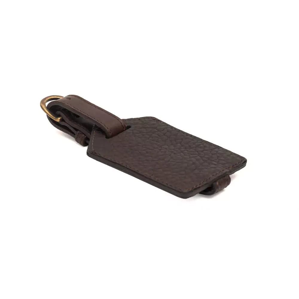 Campaign Leather Luggage Tag, Custom