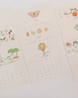 2026 Desk Calendar with Gold Easel